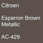 Preview: Citroen, Esparron Brown Metallic, AC-429.